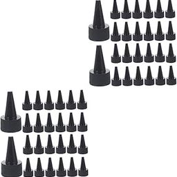 NULYLU 100pcs Leak Replacement Caps Reusable Pointed Lids for Cosmetic and Bottles Compact and Practical Design for Daily Use for Home and Travel-image-55