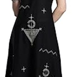 Women's A-Line Pure Cotton Ethnic Motifs Printed Embroidered Kurta & Palazzos Set (KS0PR11259)-image-2