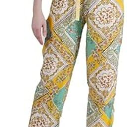Women's Print Reon Solid Lounge Bottom Pant Pyjamas for Women Sleepwear Regular Fit Casual Trousers-image-87