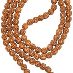 Beauty Gems Panch Mukhi Rudraksha Mala 108 Beads Original IGL Certified 5 मुखी रुद्राक्ष माला जाप करने के लिए AAA++ Rated Nepali 8mm Brown Beads 5 Mukhi Rudraksha Rosary for Men & Women-picture-3