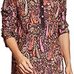 Men's Crepe Kurta - This Men's Printed Kurta showcases a Striking Multicolor Paisley and Floral Print, Creating a Bold and Stylish Look.-image-59