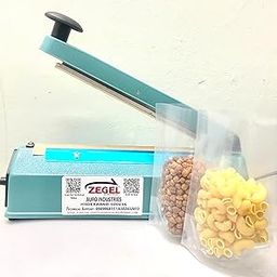 S-SERIES 12 Inches Seal Machine for Plastic Bag Sealing Packing Heat Sealer Packet Manual Package Packaging Heating Pouch Bags Poly Impulse Polythene Polybag Table Top -White-image-5
