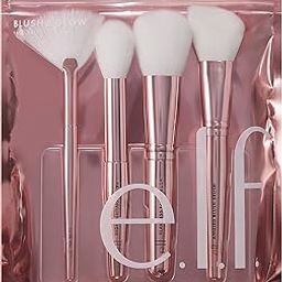 e.l.f. Cosmetics Blush & Glow Brush Kit, Blushes For Applying Powder, Blush, Bronzer & Highlighter, Creates A Seamless Finish-5