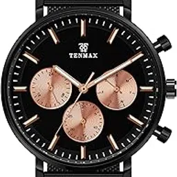 9034 Men’s Multifunction Quartz Watch – Japanese VX9J Movement, Luminous Hands, Day-Date Display, Leather Strap & Metal Strap Options, Classic Analog Business & Casual Watch-image-10