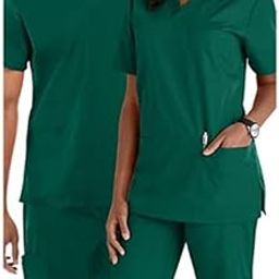 Premium Unisex Scrub Suit With Customize Name Print Option(Follow the Description) V-Neck Top and Cargo Type Trouser-image-9