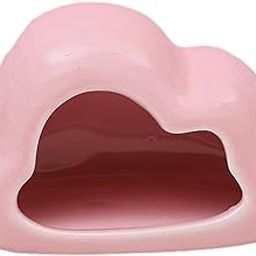 THE STYLE SUTRA® Hamster House Pet Cage Hamster Nest Cooling Cave Hut Hamster Ceramic Hideout Pink-image-6