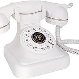 Corded Retro Phone Decorative Vintage Old Phone for Bedroom Study Home Decor White | Corded Telephones | Home Telephones & Accessories-image-64