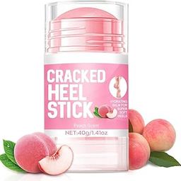 Urea Foot Hand Cream Stick Cracked Heel Repair Stick Heel Balm for Dry Cracked Feet Treatment with Shea Butter and Coconut Oil Moisturizes and Hydrates the Dry and Dead Skin Peach Scent Hydrating Balm 40g-image-34