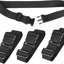 LAKSHMINARAYAN SALES 3 Meter Utility Strap with Quick-Release Buckle Adjustable, for Luggage Bags, Traveling, Bikes, Cars, Outing, Black, 4-Pack.-image-15