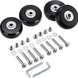 Luggage Suitcase Wheels, Rubber Swivel Caster Wheels Bearings Repair Kits-picture-42