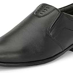 Genuine Leather Slip-On Men's Formal Shoe |Stylish with Soft Cushioned Insole |Trendy Non Lace-Up Design |Durable Leather with Anti-Skid Sole | Perfect for Formal Wear (3931)-image-15