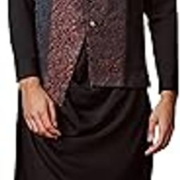manyavar Jacquard Embroidered Nehru Jacket with Draped Kurta Set for Men-picture-22