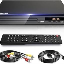 DVD Player for TV,All Region Free CD/DVD Player with HDMI/AV Output,Support Mic's/Karaoke,USB/SD Card Reader,Contains HDMI/AV Cable for NTSC/PAL DVD Players,Full Function Remote Control for DVD Player-15