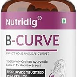 Nutridig® B-CURVE Herbal Formula For Women Wellness – High Potency FSSAI Approved Herbal Blend – 60 Veg Capsules (1 Month Supply)-image-95