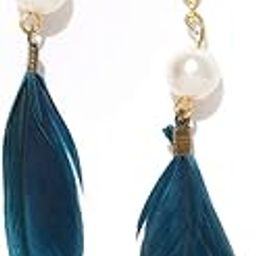 Jewellery Blue Feather Fashion Drop Fashion Earrings For Women & Girls Stylish Latest (EYJ95_Z3)- For Women & Girls Stylish Latest-image-17