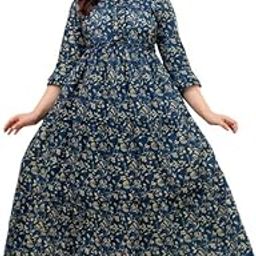 Stylish Cotton Tiered Maternity Dress - 3/4 Sleeve Casual Dress for Pregnancy-image-12