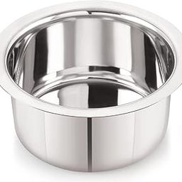 Neelam Stainless Steel 10 22G Flat Bottom Tope, 1100 ml, Silver, Durable Quality Cookware Ideal for Boiling, Steaming, and Cooking, with Excellent Heat Retention and Effective Performance.-image-29