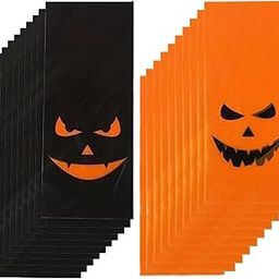 10 Pieces Halloweens Party Favor Bags Halloweens Candy Bags for Bakery Popcorn Black-image-48