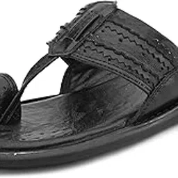 centrino Men's Slippers | Kolhapuri Style Chappals with Soft Cushioned Footbed | Comfortable & Durable | Traditional Yet Stylish Footwear for Men (9543)-picture-44