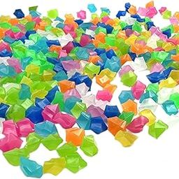 Enakshi (LABEL) Creations 300 Pieces Glow in The Dark Stones Rocks Indoor Outdoor for Fish Tank Sturdy-image-15