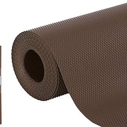 Yellow Weaves Anti-Slip Solid Kitchen Mat For Shelf/Shelf Liners Sheet For Cabinet Drawer/Wardrobe/Fridge/Table (45Cm X 5 Meters Roll, Dark Brown, Polyvinyl Chloride Pvc)-6