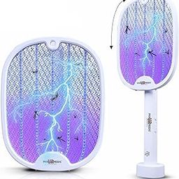 Pick Ur Needs Rechargeable 2 in1 Dual Modes Electric Mosquito Killer Lamp Bat/Racket 1200mAh Battery for Indoor or Outdoor-image-37