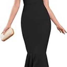 Women & Girl's Puff Sleeve Notch Neck Midi Bodycon Dress-image-10