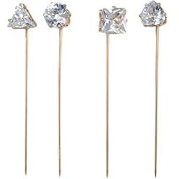 Princess Delight Pins for | Stole | Abaya | Burqa | Scarf | Hijab | Niqab (American Diamond Studded) (FFFJSP-035GLD)-31