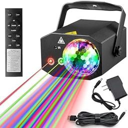 Bequest Party Lights Dj Disco Ball Light with Pattern Projection and Sound Activated, Buclhoz RGB Colored Strobe Stage Lighting for Parties Indoor Dance Birthday Christmas Wedding Show Club.-23
