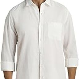 Men Cotton Linen Blend Slim Fit Solid Shirt Full Sleeves, Casual Wear-image-30