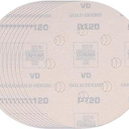 Taparia 6" Velcro Disc With 6 Holes, Grit 120 - Pack Of 20 (Vdg 66120)-30