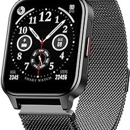 boAt Wave Call 2 Plus Smart Watch w/Bilingual Support (Hindi/English), 1.96”(4.97 cm) HD Display, BT Calling, 100+Sports Modes, Animated Watch Faces, Voice Assistant(Metal Black)-image-3