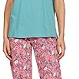 Women's Cotton Printed Round Neck T-Shirt with Pajamas-image-17