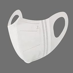 3D Face Mask Adult White 50pcs/box, U123-image-17