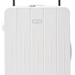 Polycarbonate Hard Sided Casing Pearl Trolley Bag, Lightweight Luggage Suitcases with 8 Silent Spinner Wheels & TSA Lock - (Medium_White) - Set of 1-picture-31