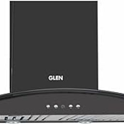 Glen Electric Kitchen Chimney With 7 Year Warranty On Motor, Curved Glass SS Baffle filters 60cm 1100 m³/h - Black (6071 IN BLK)-image-72