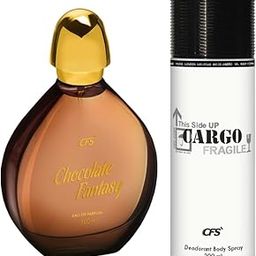 CFS Chocolate Fantasy EDP Long Lasting Perfume&Cargo White Deodorant Body Spray-71