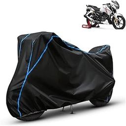 FAVY Waterproof Bike Cover Compatible with TVS Apache RTR 180 | Dust Proof & UV Protection Bike Body Cover | Wind Proof Elastic Bottom Motorcycle Cover-30