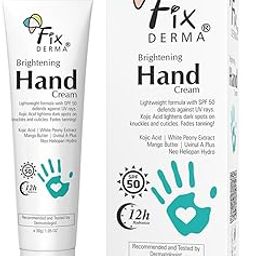 Fixderma Brightening Hand Cream for Women & Men | Hand Moisturizer | Kojic Acid Cream | Hand Cream for Dry and Rough Hands | Cream for Itchy Hand | Hand Cream with SPF 50 | All Skins Types - 30gm-41