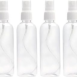 Hian 100ML Fine Mist Spray Bottle – Refillable, Leakproof & Ultra-Fine Atomizer for Travel, Beauty, Skincare, Makeup, Sanitizer & More – Portable & Transparent (WHITE, PACK OF 4)-4