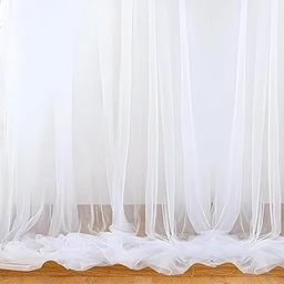 The Party Lounge 3pcs White Backdrop Decoration Net - 8.5x5 ft Each, Nylon Made, Reusable and Soft Fabric, Cabana Tent Party Decoration Items for Birthday, Anniversary and Event Decoration-image-18