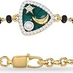 14k (585) Yellow Gold and Diamond Bracelet for Women-image-10