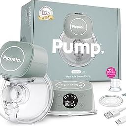 Pippeta Original LED - Hands-Free Breast Pump - 12 Suction Levels Modes - Automatic Shut Off Timer - BPA, PVC, Lead & Phthalates Free - 180ml Capacity – Sea Salt-image-26