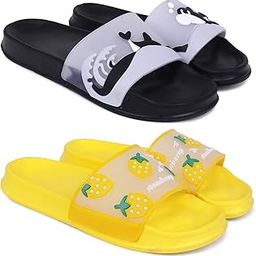 Combo Pack of 2 Slipper/Flip Flops/Slides for Women (Dolphin,S-Bery)-image-88