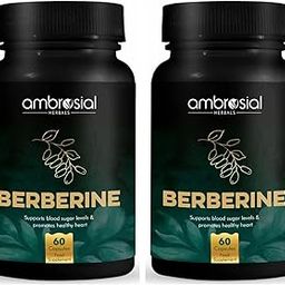 Ambrosial Berberine HCL 500mg EACH capsule | High Strength Berberine Supplements to Manage Diabetes and Blood Sugar Levels | Premium Herbal Diabetes Care Tablets (Pack of 2-120 Capsules)-11