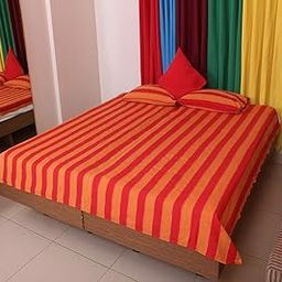 Cotton 200 GSM Bedsheet 90x100 inchs with 2 Pillow Cover 45x65cm (Pack of 1 Set)-image-56