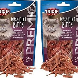 TRIXIE Premio Cat Treats Stick, Delicious And Rich In Nutrients, Healthy Treats For Cats, Suitable For All Breeds Of Cats - 50 Gm (Duck Filet Bites), All Life Stages-image-64