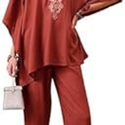 Shahira Kashmiri Aari Work Orange Kaftan CoOrd Set-11
