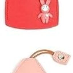 2 Pc's PU Leather Creative Pull Out Cute Large Capacity Car Key Case, Case Key Holder, Cartoon Pull Type Key Bag Super Large Capacity(Multicolour)-17