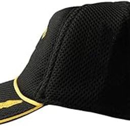 Indian Army Mesh Cap with Embroidered Logo, Black and Gold-4
